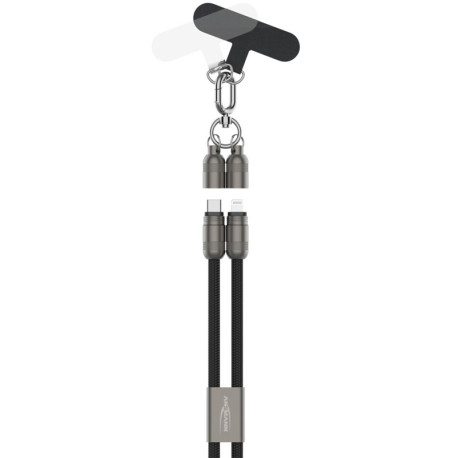 Lanyard Cable USB type C to Lightning 120cm, Ansmann