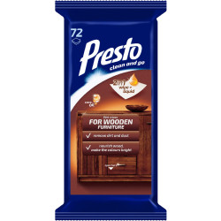 Wet Wipes for Furniture Presto Clean 72pcs.