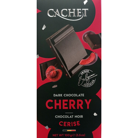 Dark Chocolate Cherry 100g, Cachet