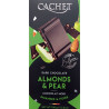 Dark Chocolate with Almonds & Pear 100g, Cachet