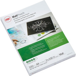 Matēta laminēšanas plēve A4 100mic 100gab., Leitz