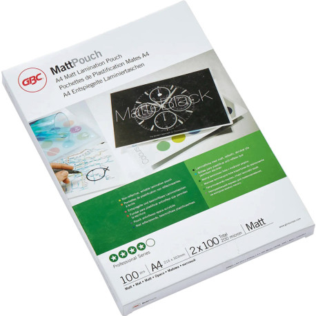 Laminating Pouches Matt A4 100 microns 100pcs