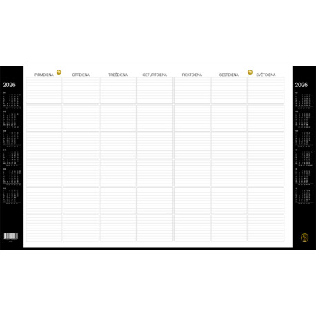 Galda kalendārs Medeo Monthly A2, Balts