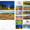 Wall Calendar Latvija, Balts