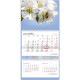 Wall Calendar Solo Ziedi, Balts