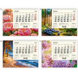 Desk Calendar Pyramid, Trilines