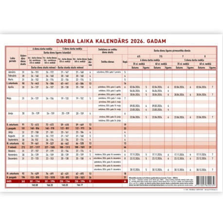 Grāmatveža kalendārs A4, Mobile serviss