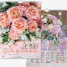 Wall Calendar Flowers, Timer