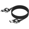 Magnetic Cable USB 4in1 120cm, Ansmann