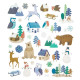 Glitter Stickers Winter Landscape 33pcs., DP Craft