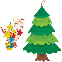 Christmas Felt Tree 100cm, Grafix