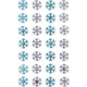 Adhesive Crystal Snowflakes 28pcs., DP Craft