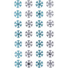 Adhesive Crystal Snowflakes 28pcs., DP Craft