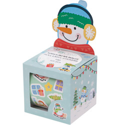 Roll Label Stickers Snowmen 190pcs., DP Craft