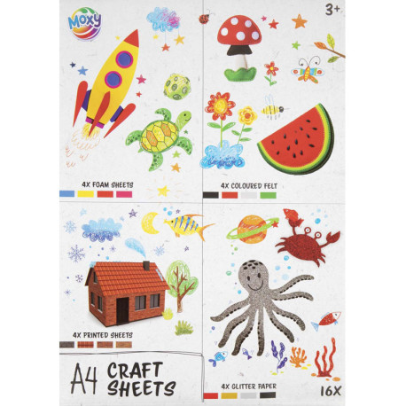 Craft Sheets A4 16pcs., Creative Craft