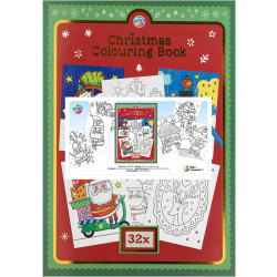 Colouring Book Christmas A4 32 Designs, Creative Craft