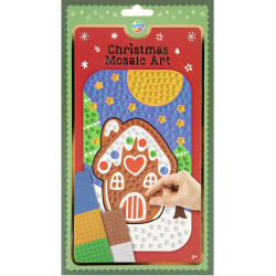 Xmas Mosaic Art Gingerbread House A5, Creative Craft Group