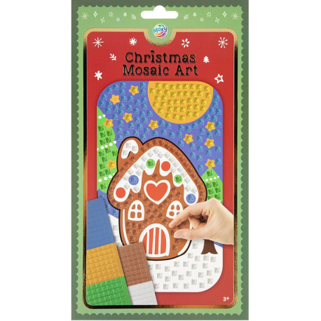 Xmas Mosaic Art Gingerbread House A5, Creative Craft Group