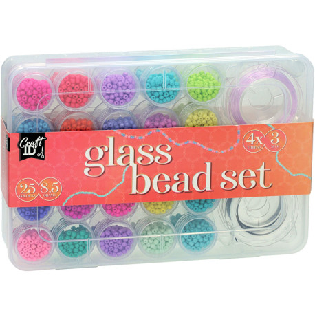 Glass Beads Set 25x8.5g, Creative Craft Group