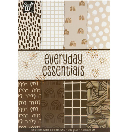 Design Paper Everyday Essentials A5 200g/m² 32 Sheets, Creative Craft Group