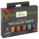 Acrylic Paint Metallic 6x75ml, Nassau Fine Art