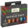 Acrylic Paint Metallic 6x75ml, Nassau Fine Art
