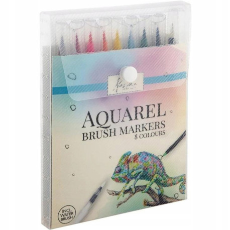 Aquarel Brush Markers 8pcs., Nassau Fine Art
