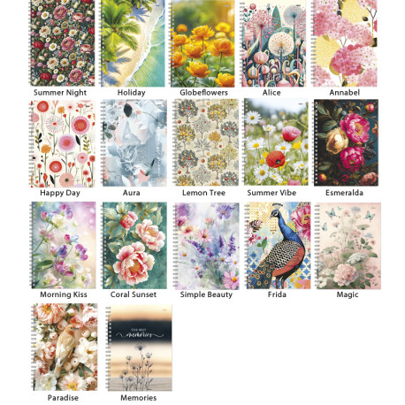 Dienasgrāmata Tempo Spiral Design Diena, Timer