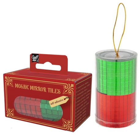 Mosaic Mirror Tiles 5x5mm Red/Green  2240pcs., Creative Craft Group
