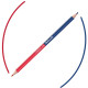 Red/blue Triangular Colored Pencil 2pcs., Pelikan