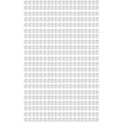 Adhesive Pearls Opalescent White 4mm 440pcs., DP Craft