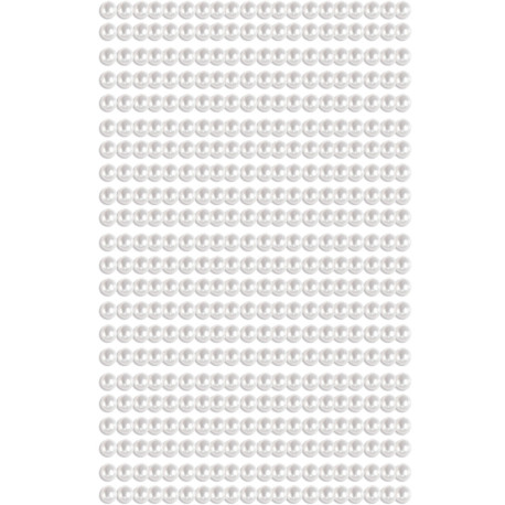 Pašlīmējošas pērļu pusītes 4mm 440gab., DP Craft