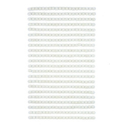 Pašlīmējošas pērļu pusītes ziloņkauls 4mm 440gab., DP Craft