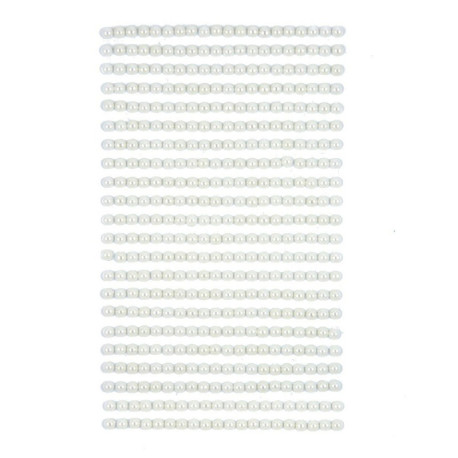 Adhesive Pearls Ivory 4mm 440pcs., DP Craft