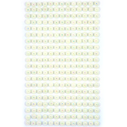 Adhesive Pearls Opalescent White 6mm 260pcs., DP Craft