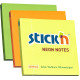 Stick'n Notes Neon 76x76mm 100 Sheets, BNT Scandinavia