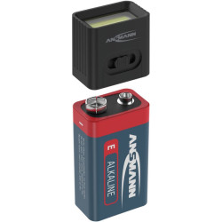 COB LED light with 9V battery battery, Ansmann