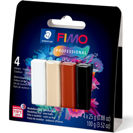 Fimo® Professional Natural Colours 4x25g, Staedtler