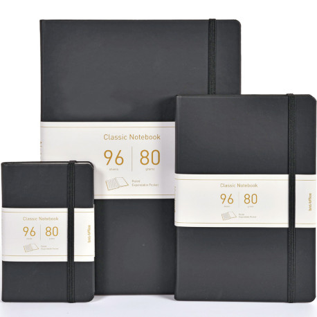 Klade A4 96lp. līnijas cieti PU vāki, BNT Scandinavia