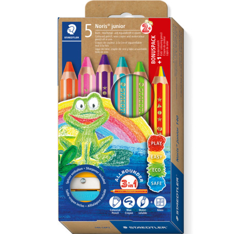 Colour Pencils Noris® Junior 140C6P2 6pcs., Staedtler