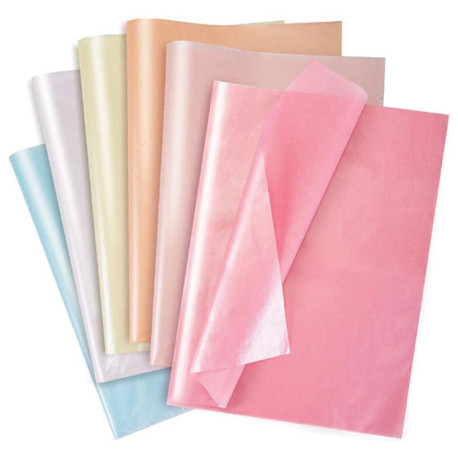 Pearlescent Pastel Tissue Paper 50x35cm 30 Sheets, DP Craft