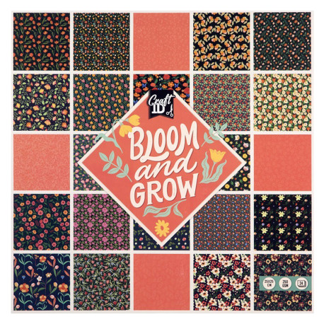 Design Paper Bloom & Grow 250g/m² 24 Sheets, Creative Craft Group