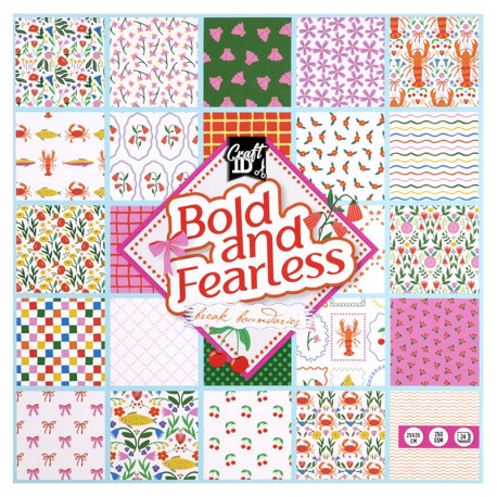 Dizaina papīrs Bold & Fearless 25x25cm 250g/m² 24lp., Creative Craft Group