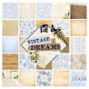 Dizaina papīrs Vintage Dreams 25x25cm 250g/m² 24lp., Creative Craft Group