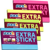 Stick'n Notes Extra Sticky Neon 76x127mm 90 Sheets, BNT Scandinavia
