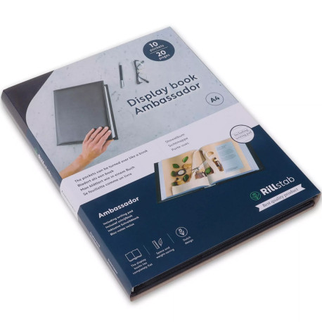 Display Book Ambassador A4, Rillstab