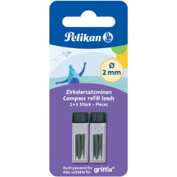 Rezerves grafīti cirkuļiem  2mm 10gab., Pelikan