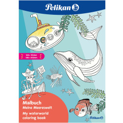 Coloring Book My Waterworld A4 48 Pages, Pelikan