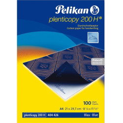 Koppapīrs rakstīšanai ar roku Plenticopy 200 H A4 100lp. zils, Pelikan