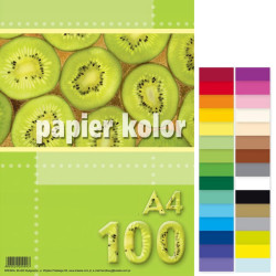 Krāsains papīrs A4 80g/m² 100lp., Kreska
